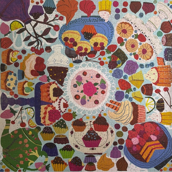 Desserts 1000 Piece Jigsaw Puzzle by Eeboo - Picture 6 of 6